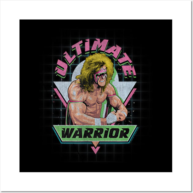 Men's WWE Ultimate Warrior Retro Wall Art by Snapstergram